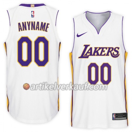 NBA Los Angeles Lakers Trikot Nike 2017-18 Weiß Personalisierung Swingman - Herren